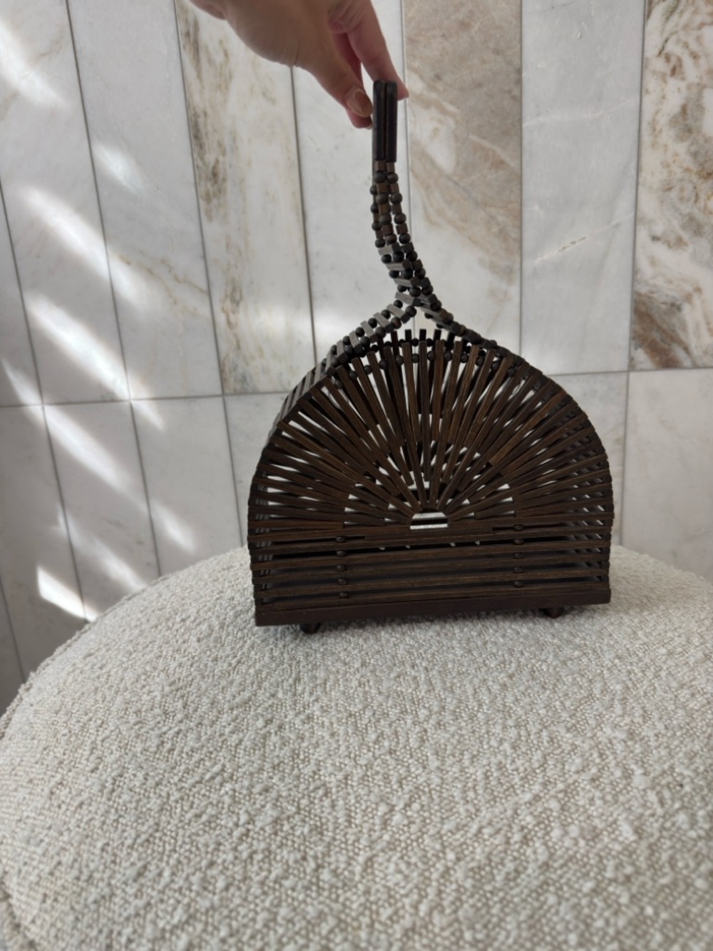 Cult Gaia Mini Cupola Bag Dark Bamboo - Picture 4 of 6